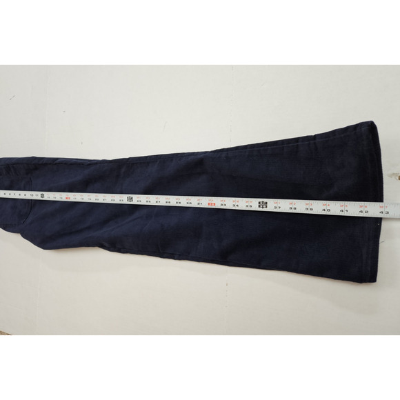 Vintage Wrangler Corduroy Pants Men's 32 X 31 Dark Blue Med Rise USA W Pockets - Picture 5 of 10